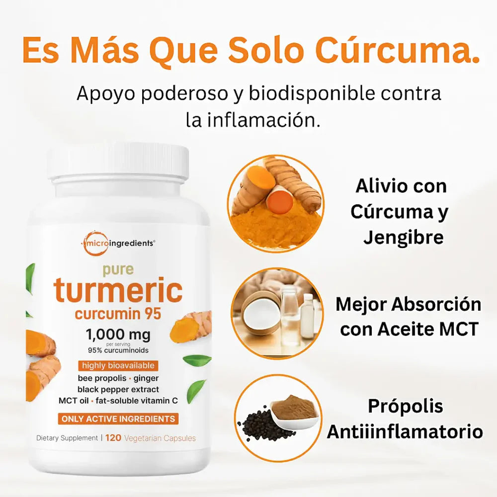 Curcumina Activa 100% Pura x 120 cápsulas