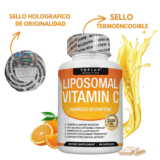 Toplux Vitamina c Liposomal ORIGINAL Termosellado + Sello de originalidad holografico